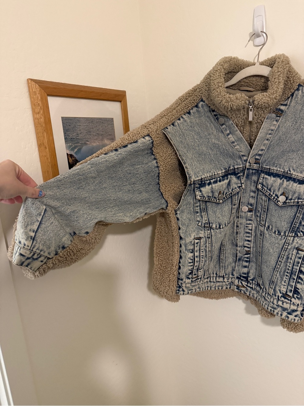 Anthropologie BLANKNYC Fuzzy Wuzzy Denim
Jacket - Picture 6 of 8